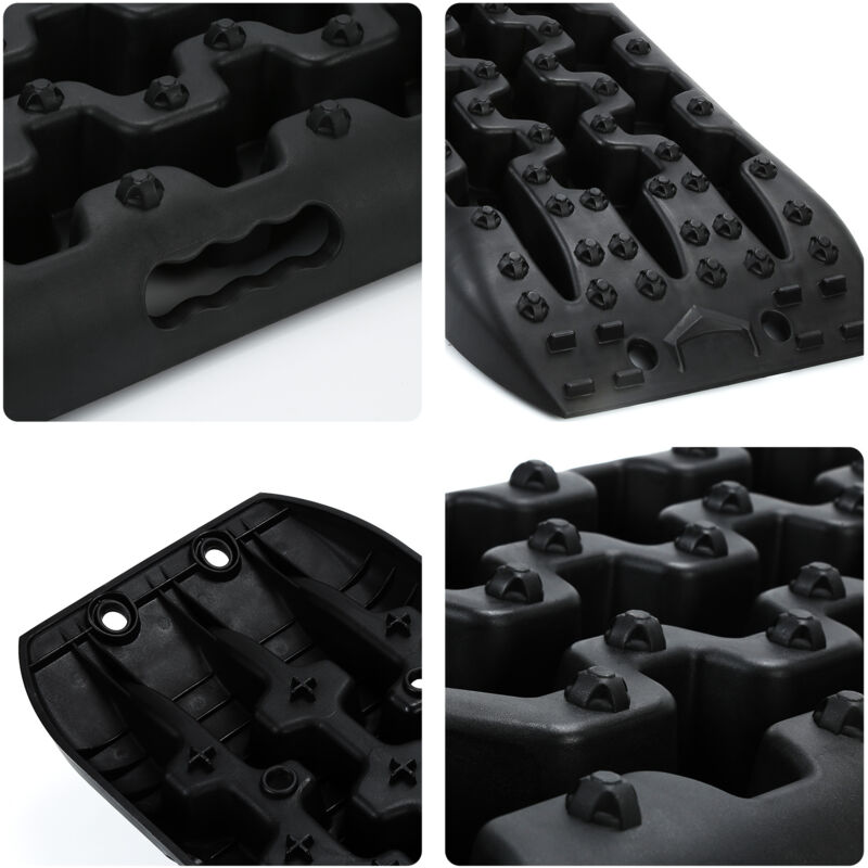 foto del prodotto randaco 2x piastre di sabbia traction mat jump start con borsa di stoccaggio traction tape max. carico 10t, piastre di trazione percorsi di recupero