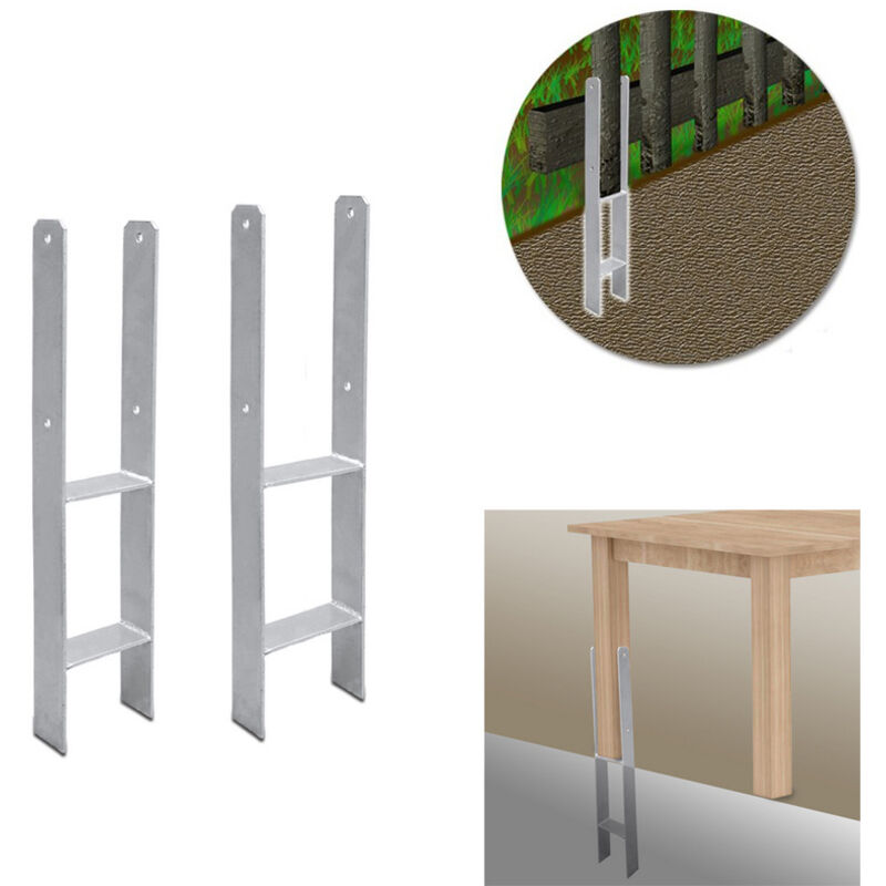 foto del prodotto randaco 4x h anchor post support carport post anchor zincato a caldo durevole 91mm