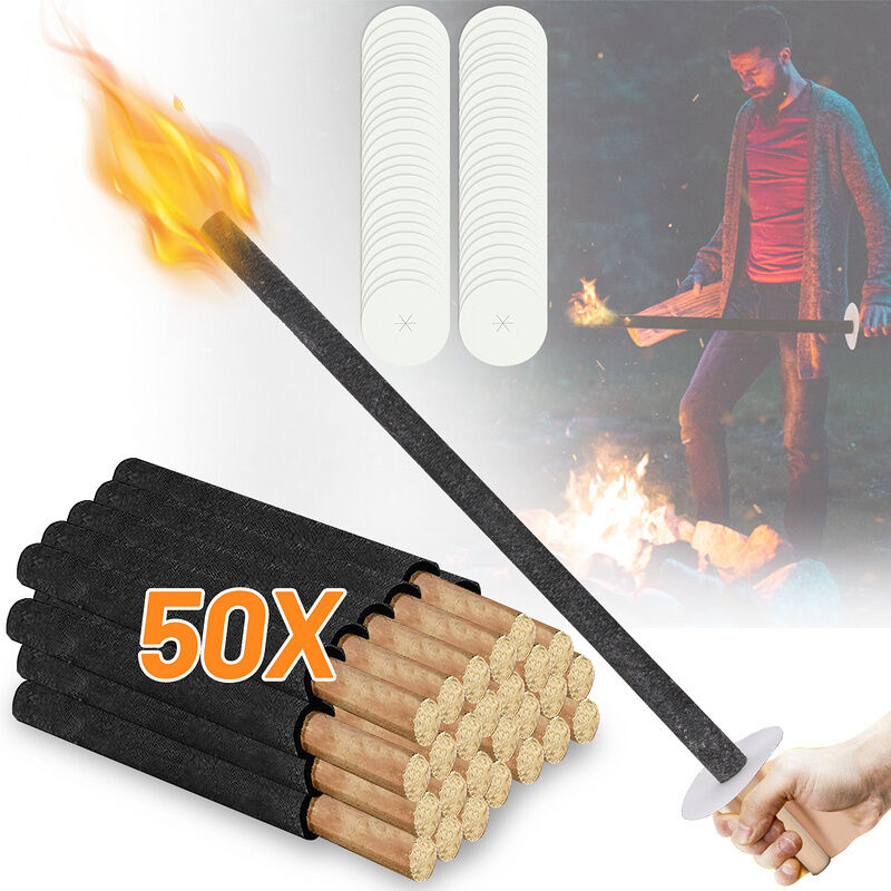 foto del prodotto randaco 50x torches de jardin torches de cire party alliances pour amoureux temps de combustion 90 min