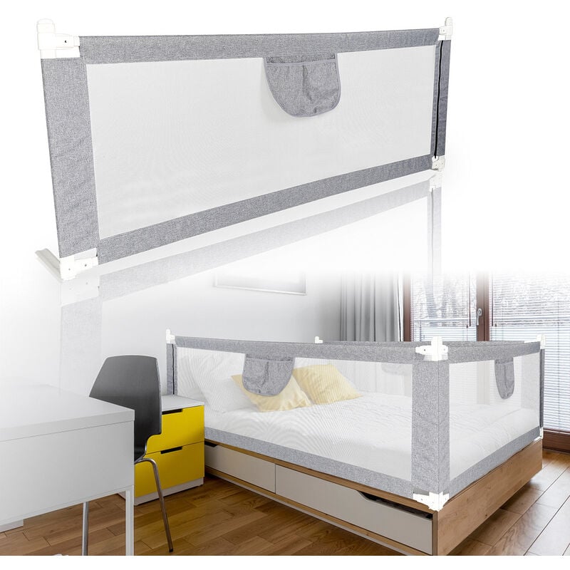 foto del prodotto randaco barri re de lit extra large de 180 cm protection de lit pour tout petit accessoire de chambre pour gar ons et filles barri re de lit