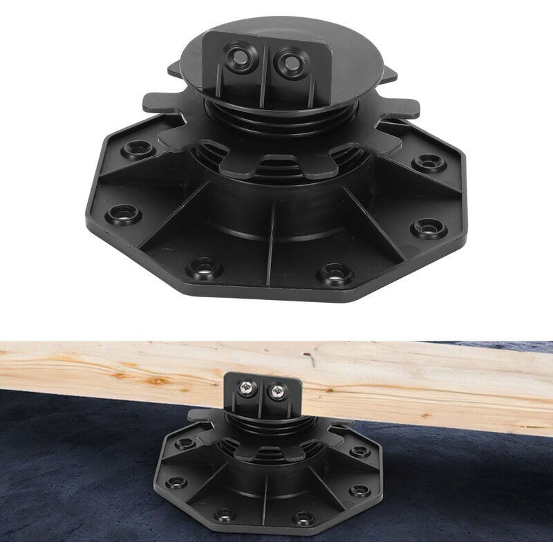 foto del prodotto randaco base di appoggio per terrazzo regolabile con piedistallo di livellamento cuscinetto base base per legno wpc 30 60 mm 100 pezzi