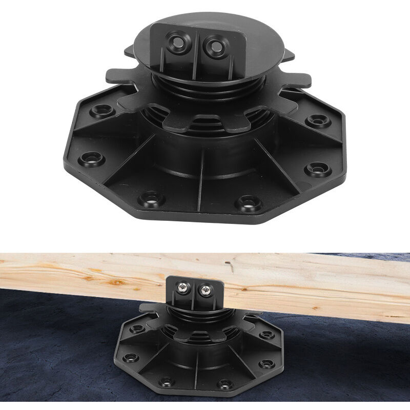 foto del prodotto randaco base di appoggio per terrazzo regolabile con piedistallo di livellamento cuscinetto base base per legno wpc 30 60 mm 20 pezzi