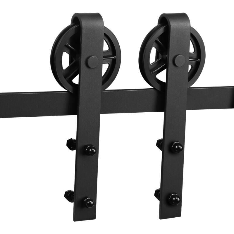 foto del prodotto randaco kit de porte coulissante syst me coulissante ferrure pour syst me pour portes coulissantes avec rail de roulement ensemble complet 183cm