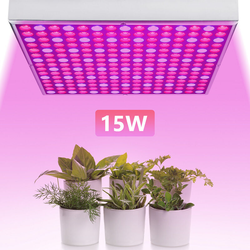 foto del prodotto randaco lampade per piante 15w grow led coltivazione indoor idroponica lampada crescita luci piante illuminazione di pannello per luminosa led per