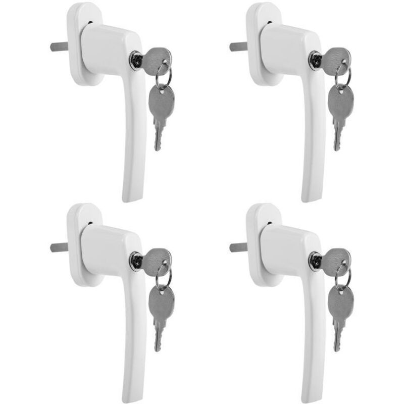 foto del prodotto randaco maniglia per finestra di sicurezza per bambini maniglie per finestra bloccabili set alu bianco 4x