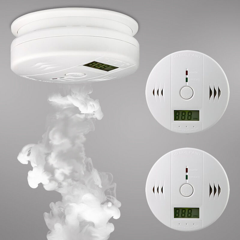 foto del prodotto randaco rilevatore di co alarmante monossido di carbonio rilevatore di fumo rilevatore di fumo gaswarner visualizza il rilevatore di carbonio