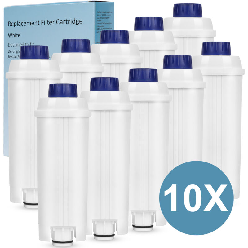 foto del prodotto randaco set da 10 filtro acqua compatibile con delonghi dlsc002, addolcitore filtro di ricambio compatibile con delonghi ecam, esam, etam