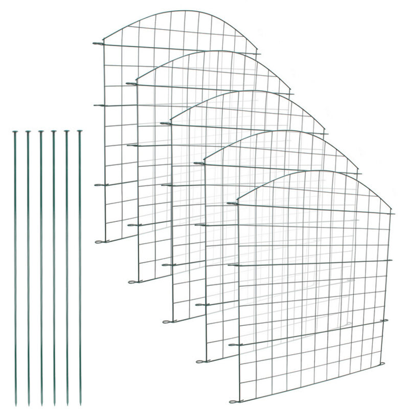 foto del prodotto randaco stagno recinto freilingen giardino recinto verde selvaggio barriera 11pcs metallo