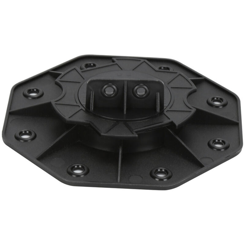 foto del prodotto randaco stelzlager 50 pezzi altezza regolabile 18 mm 30 mm per assi di terrazza fuori dalla plastica. passa terrazza in alluminio in alluminio e