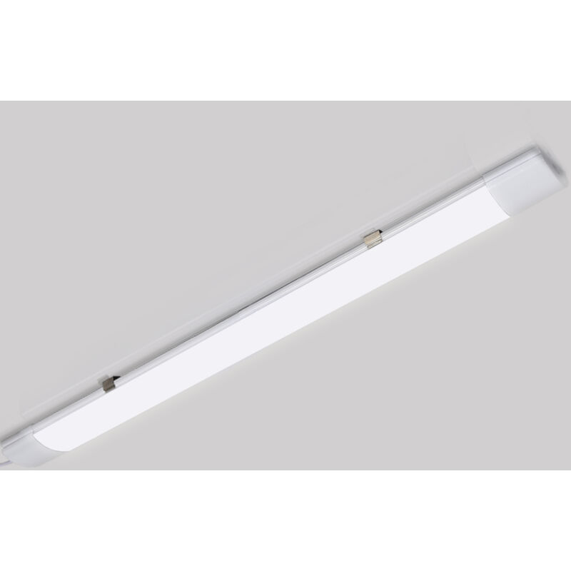foto del prodotto randaco striscia led impermeabile tubi led interconnessi bianco neutro ip65 plafoniera led per ambienti umidi 150cm 48w