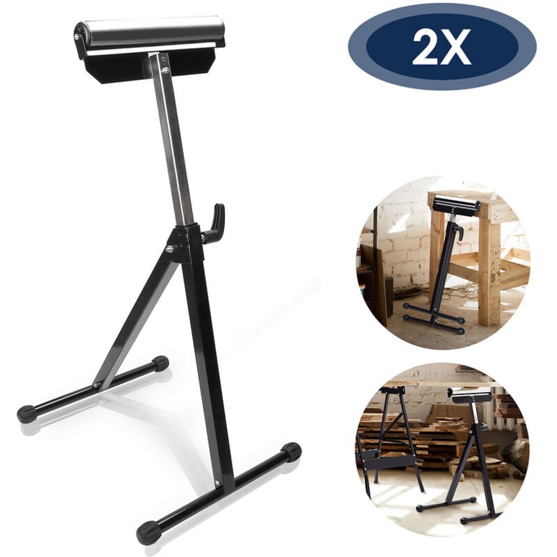 foto del prodotto randaco supporto a rotelle set di 2 supporti a rotelle fino a 60 kg anteriori e regolabili in altezza 68 108 cm