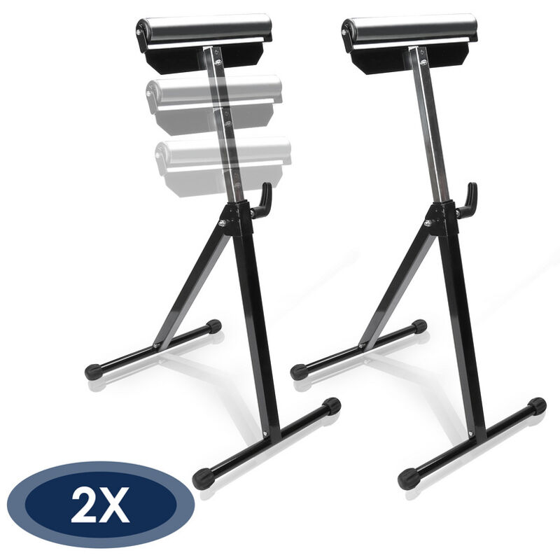 foto del prodotto randaco supporto a rotelle set di 2 supporti a rotelle fino a 60 kg anteriori e regolabili in altezza 68 108 cm