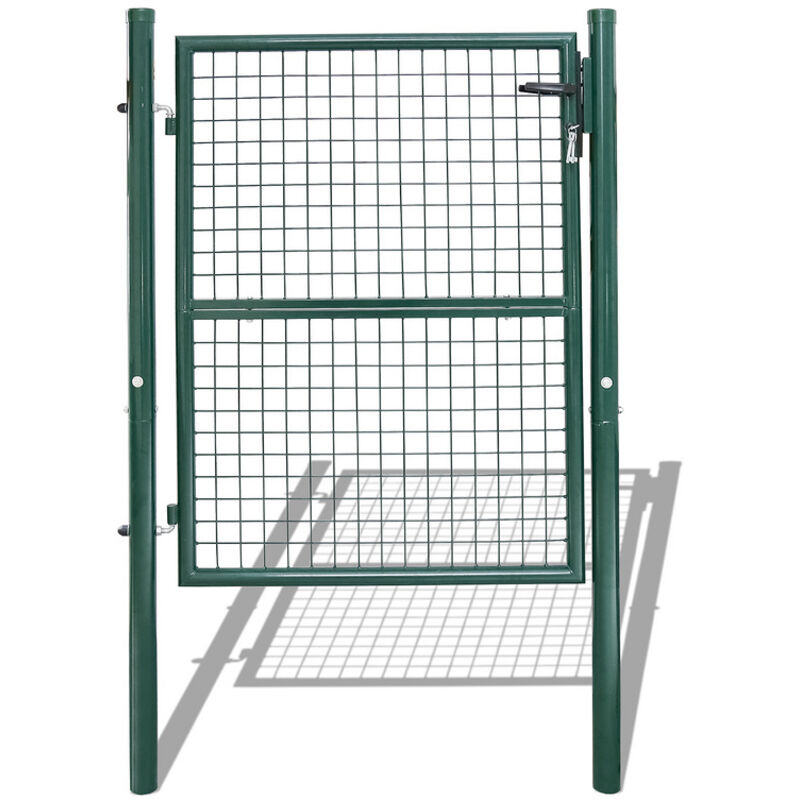 foto del prodotto randaco swanew gartentor zaundertor 125 x 100 cm tubo in acciaio zincato incluso blocco e mesh porta da giardino zaunder dimensioni 5 5 cm di