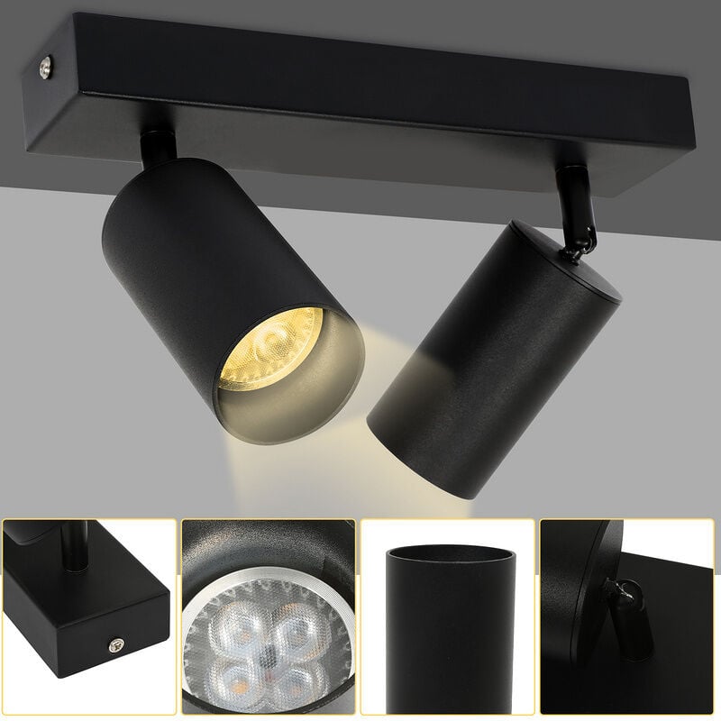 foto del prodotto randaco swanew plafoniera plafoniere corridoio 2 luce moderna 4w cucina lampada a soffitto faretto a soffitto led