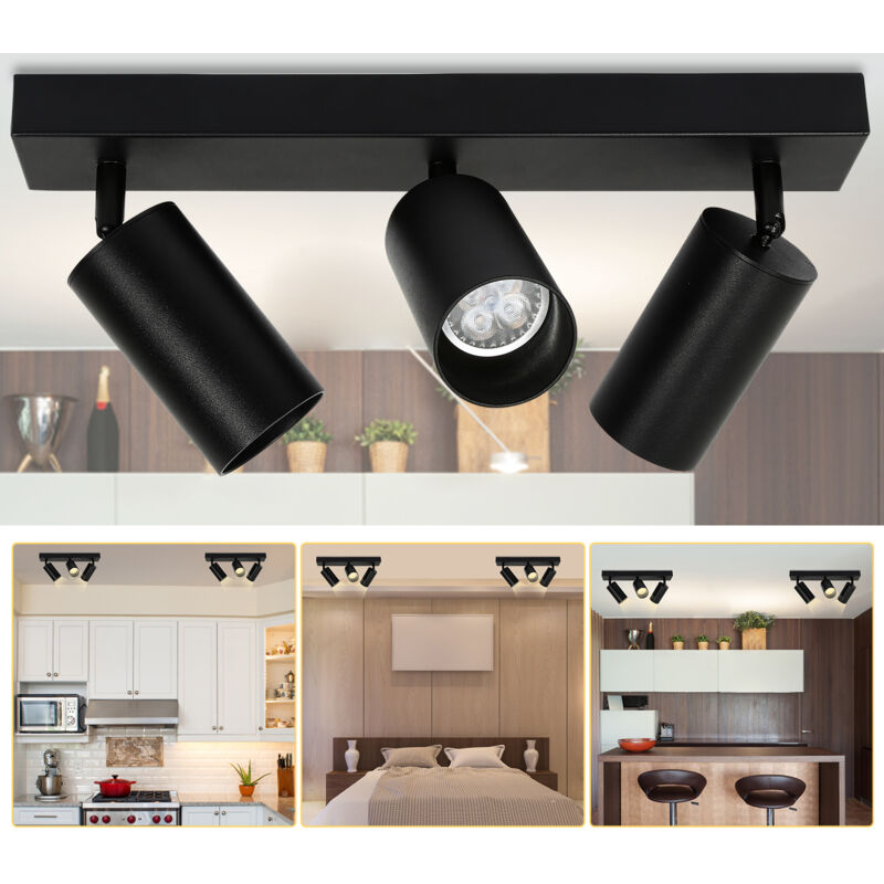 foto del prodotto randaco swanew plafoniera plafoniere led faretto da soffitto faretto da soffitto argento faretto da soffitto girevole corridoio 3 luci