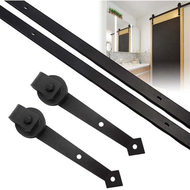 foto del prodotto randaco swanew sistema di porte scorrevoli sistema di porte scorrevoli ferramenta per porte guida per porte maniglia per porte in legno arrow 363cm