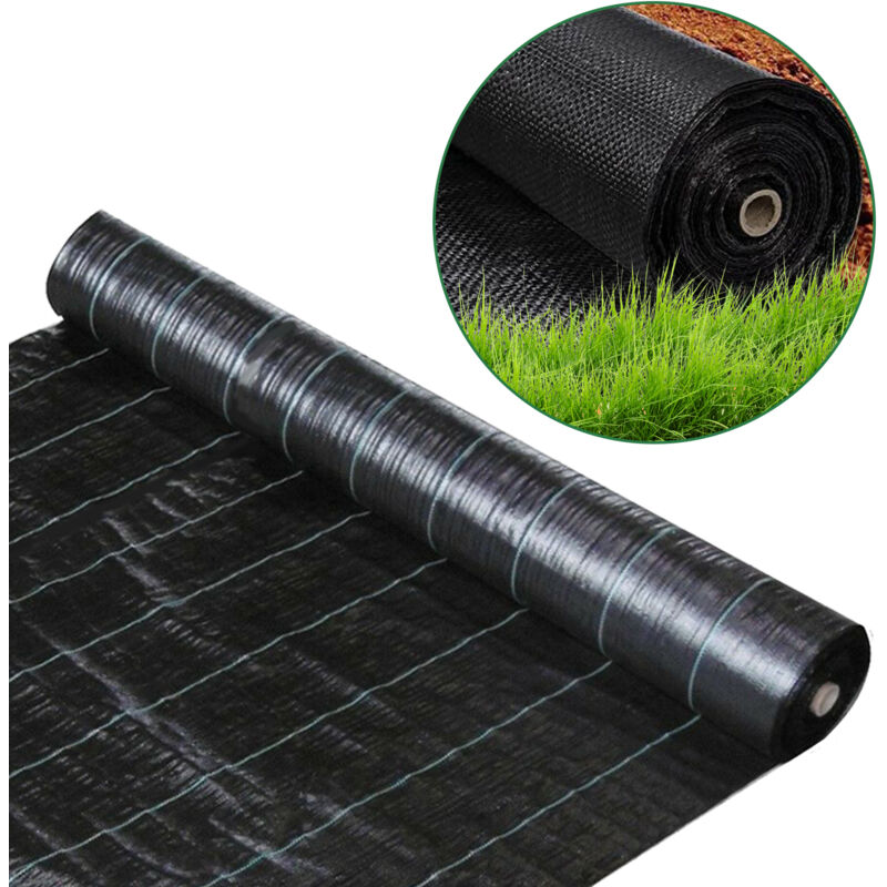 foto del prodotto randaco swanew tessuto per pacciamatura l.10m. tessuto per pacciamatura diserbo 90g m . resistente ai raggi uv. tessuto per diserbo 300x1000cm