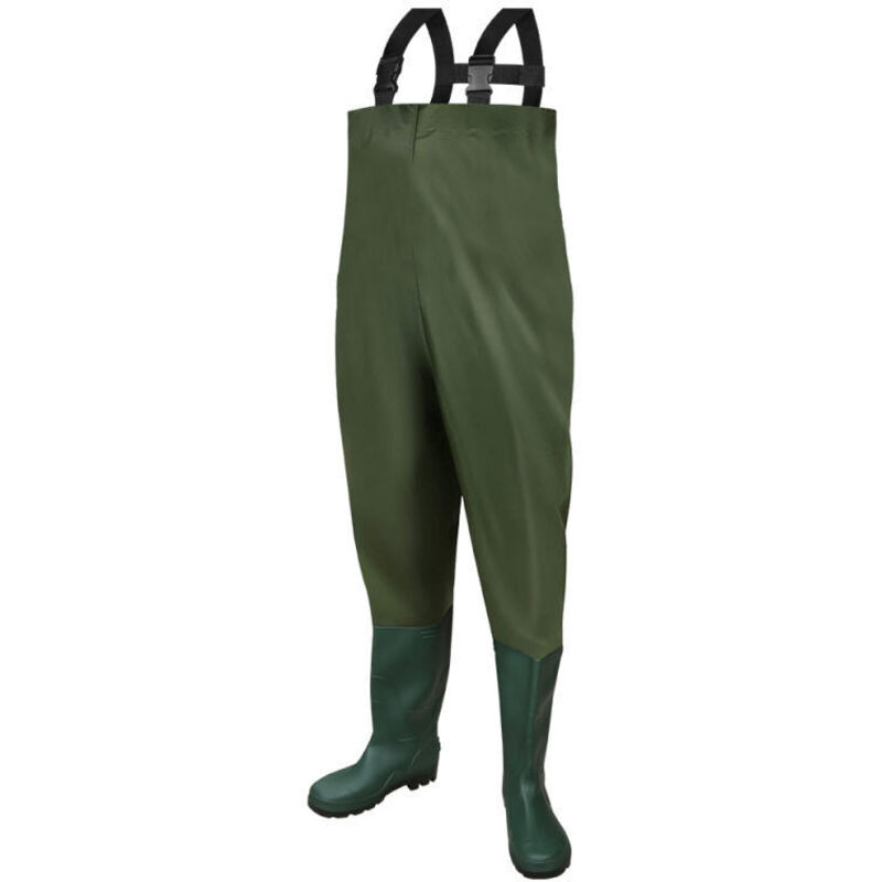 foto del prodotto randaco swanew trampolieri. pantaloni da pesca. pantaloni da pesca. pantaloni da bacino. pantaloni da wading con stivali di gomma in pvc 42 43