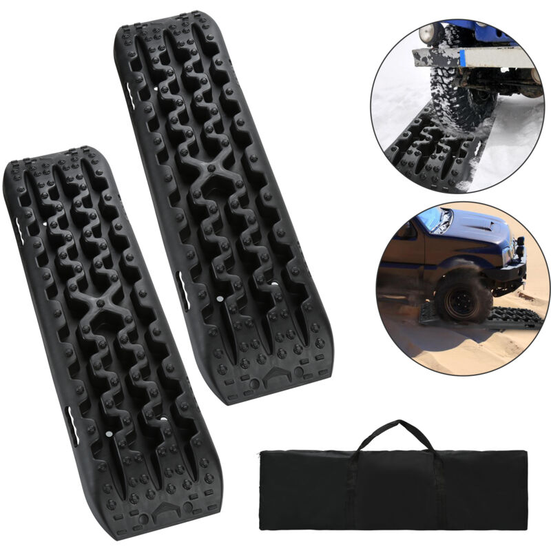 foto del prodotto randaco traction track 2x alfombrillas de tracci n max 10t nylon placas de arena alfombrilla de tracci n ayuda de arranque con bolsa de