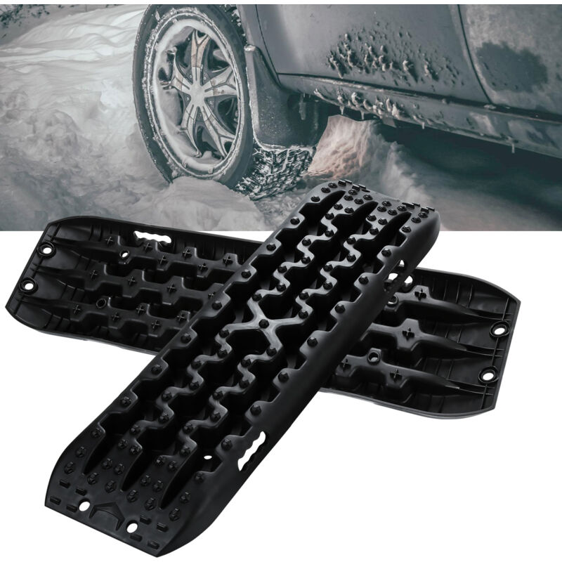 foto del prodotto randaco traction track 2x tappetini di trazione max 10t nylon piastre di sabbia tappetino di trazione aiuto alla partenza con borsa di stoccaggio
