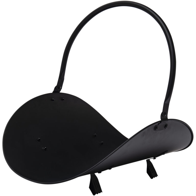 foto del prodotto range legna in acciaio nero werka pro 48 cm