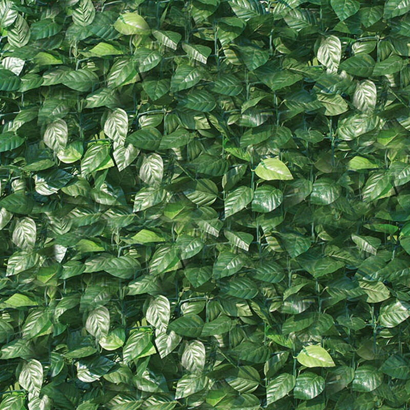 foto del prodotto ranieri arella siepe sintetica artificiale 100x300 cm in pvc ombreggiante foglie di lauro