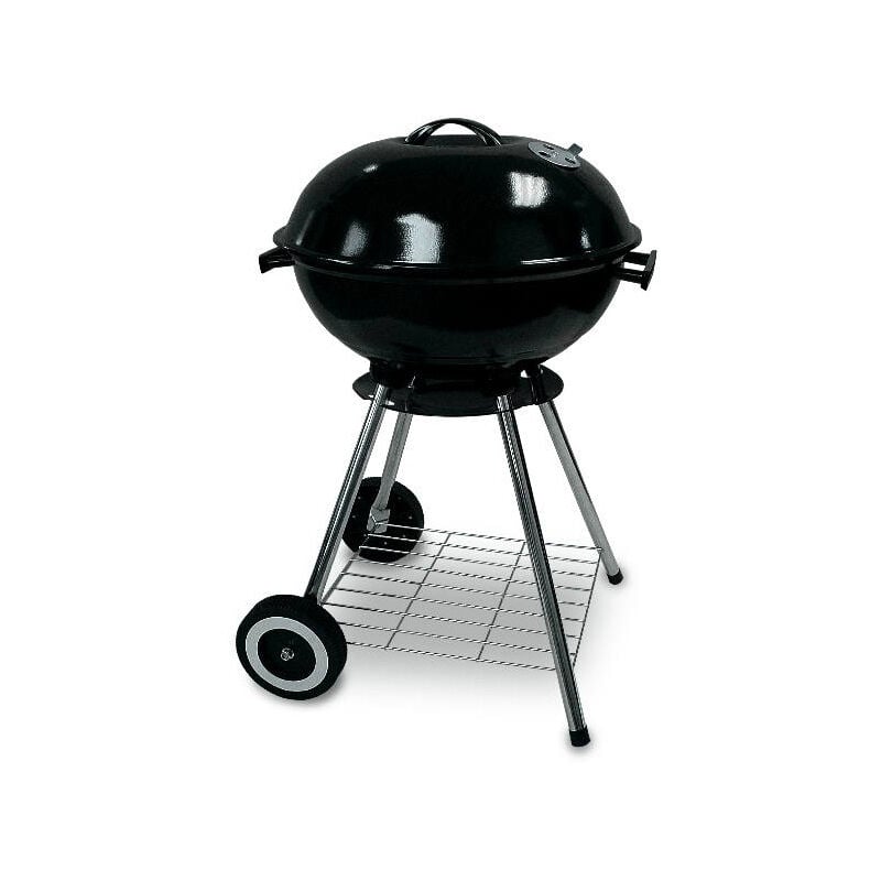 foto del prodotto ranieri barbecue a carbone carbonella con griglia 45 cm in acciaio freetime