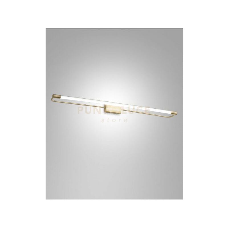 foto del prodotto rapallo applique ottone satininato in metallo e metacrilato l.60cm a led 3000k 20w 2240 lm
