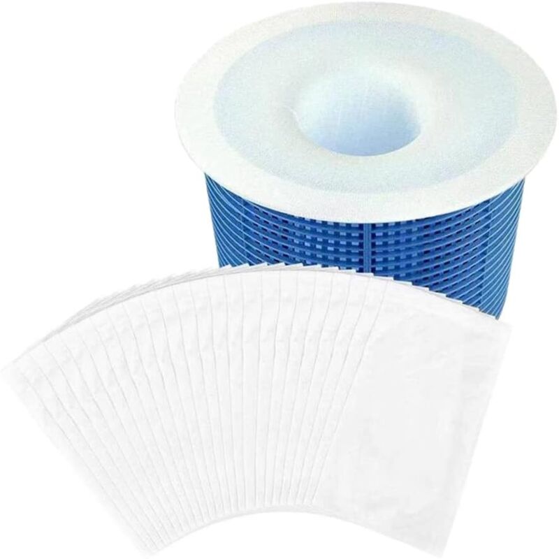 foto del prodotto rapanda 30 pezzi calzini per skimmer da piscina, calzini riutilizzabili per skimmer per cestello, maglia ultra fine, calzini elastici in nylon per