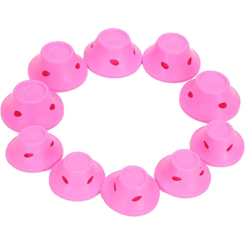 foto del prodotto rapanda 40 bigodini magici rosa di cui 20 bigodini grandi in silicone e 20 bigodini piccoli in silicone