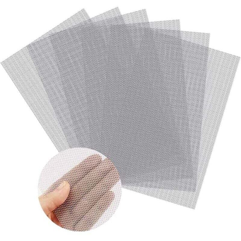foto del prodotto rapanda 6 pezzi di rete anti insetto a maglia fine in acciaio inox antiruggine, rete metallica a maglia piccola, rete anticorrosione, rete da