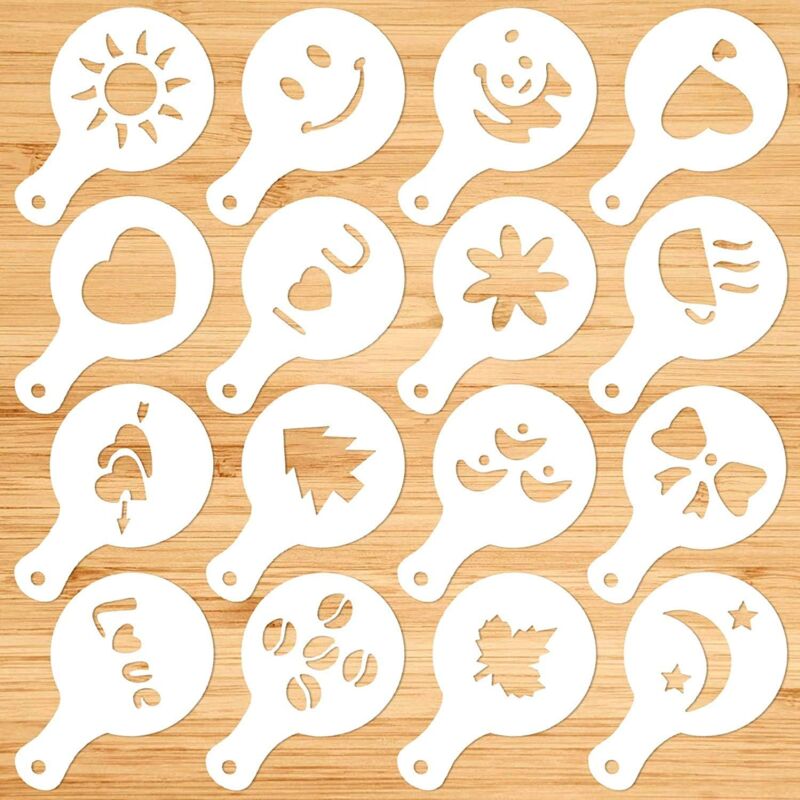 foto del prodotto rapanda - accessorio per riporre la cucina, mockup con stampa di caffè fancy - set di 16