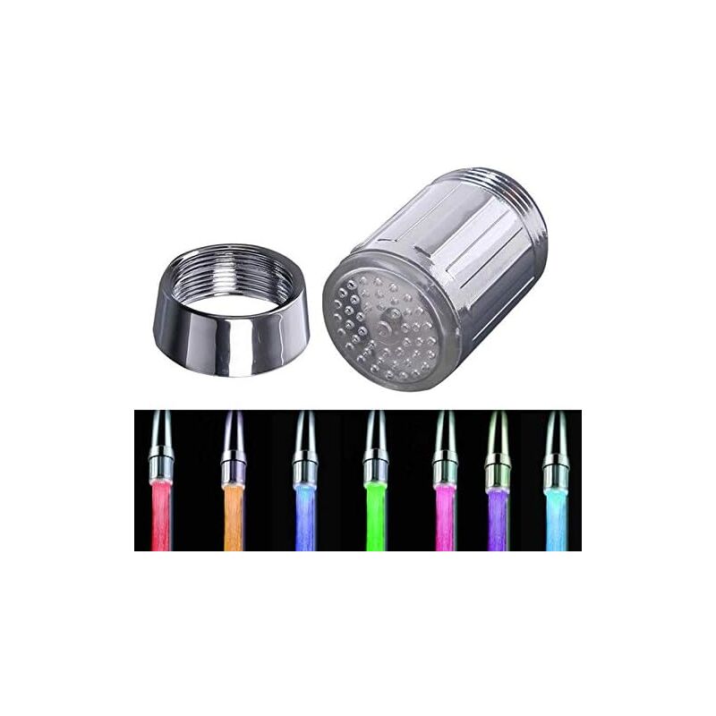 foto del prodotto rapanda aeratore per rubinetto e interruttore spray, rubinetto dell acqua a led colorato, rubinetto che cambia colore, soffione doccia, filtro del