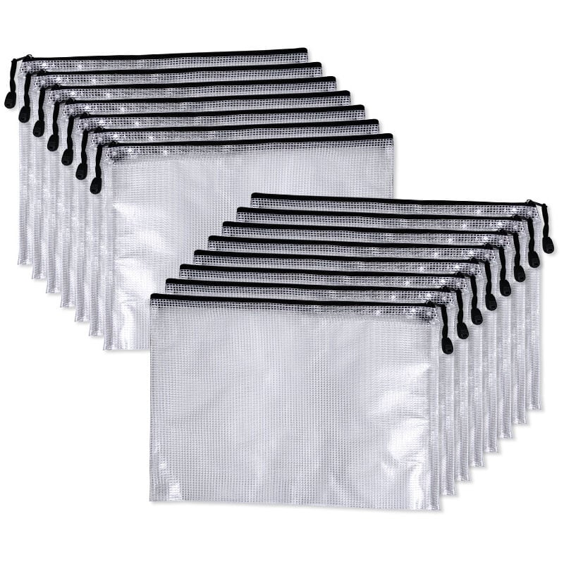 foto del prodotto rapanda altro spazio di archiviazione 10 buste per documenti a4, tasche per documenti con cerniera in pvc, cartella per documenti con cerniera in