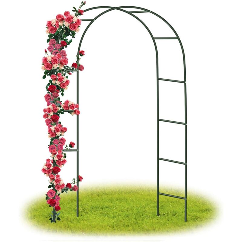 foto del prodotto rapanda arco da giardino arco per matrimoni supporto per arco per rose colonna da giardino, arco da giardino in metallo piante rampicanti metallo