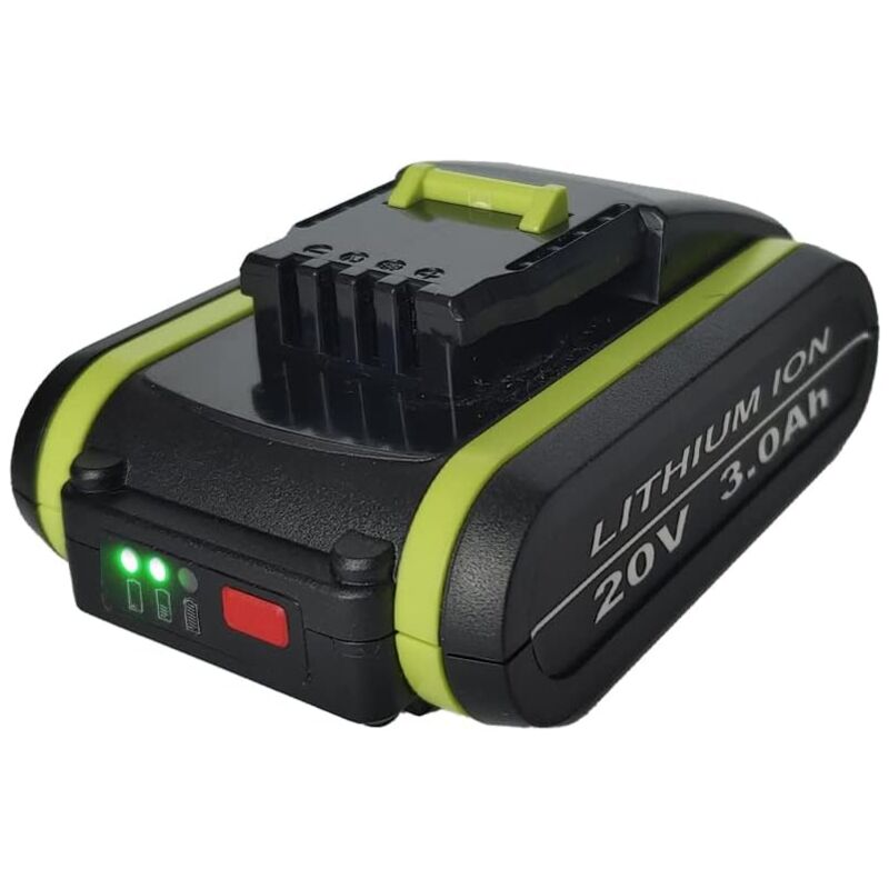 foto del prodotto rapanda batteria sostitutiva agli ioni di litio da 20 v 3,0 ah 3000 mah per batteria worx wa3551 wa3551.1 wa3553 wa3553.2 wa3641
