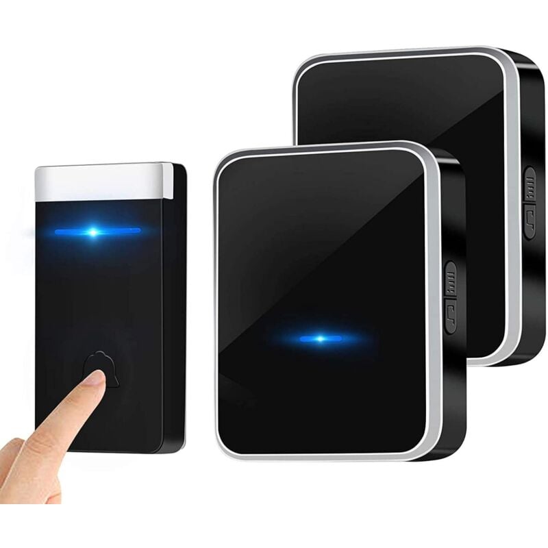 foto del prodotto rapanda campanello elettronico wireless impermeabile, set di campanelli intelligenti per la casa, da uno a due