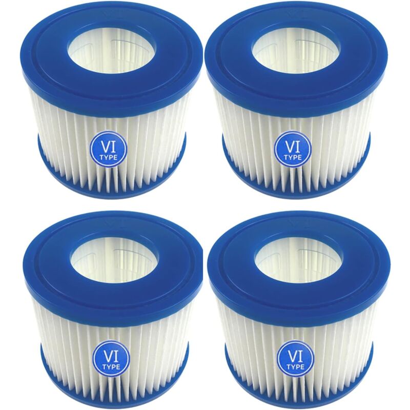 foto del prodotto rapanda cartucce di ricambio per filtro piscina lay z spa bestway flowclear, filtro piscina bestway vi, per monaco taglia 6 58323, 4 pezzi