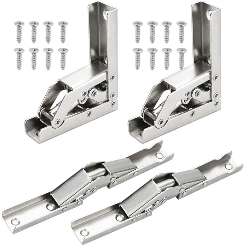 foto del prodotto rapanda cerniere per porte, cerniere per ripiani pieghevoli a 90 180 gradi, cerniere per ripiani pieghevoli per tavoli consolle, 4 pezzi