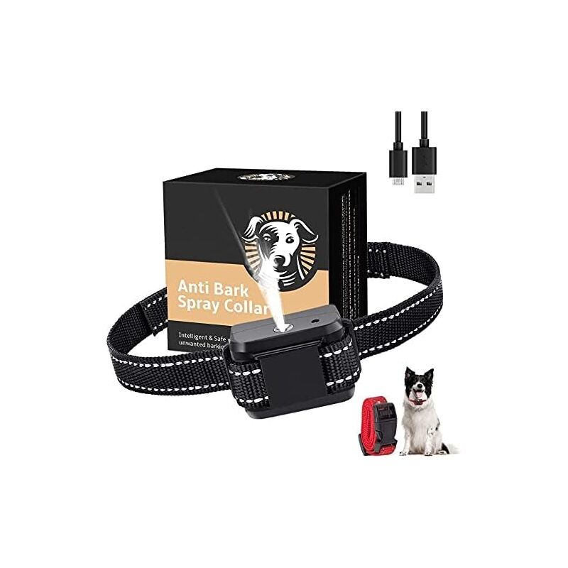 foto del prodotto rapanda collare antiabbaio per cani, spray per collare antiabbaio per cani alla citronella, collare da addestramento ricaricabile e sicuro
