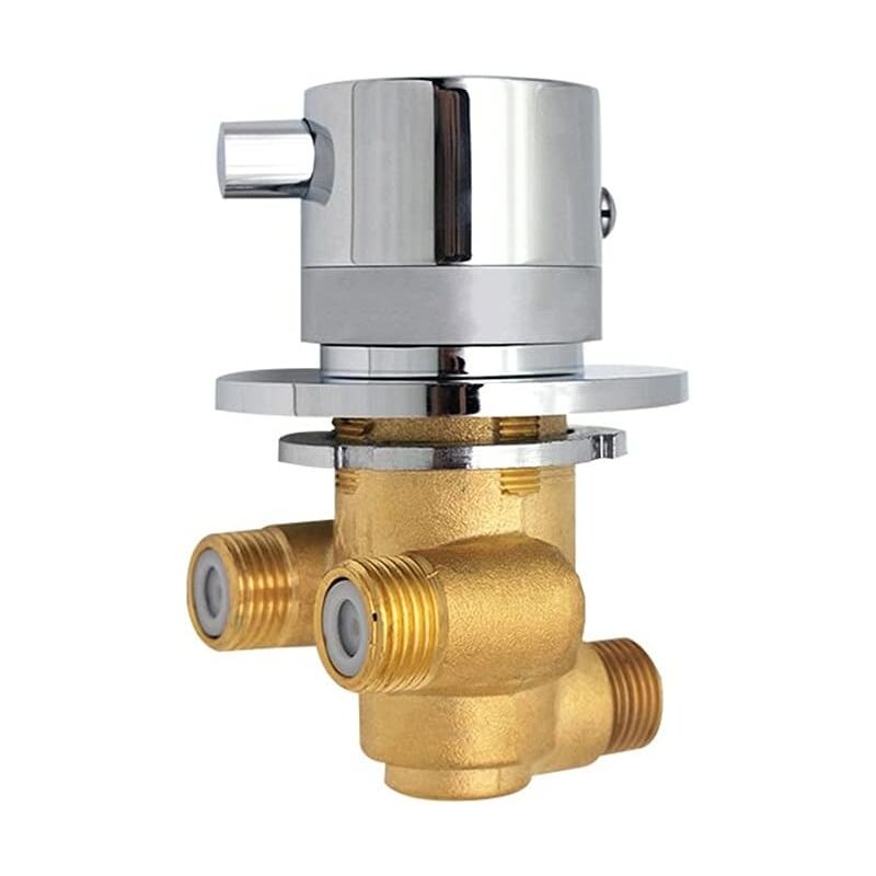 foto del prodotto rapanda colonna doccia termostatica miscelatore termostatico miscelatore doccia in ottone rubinetti con valvola uscita a 1 via miscelatore acqua