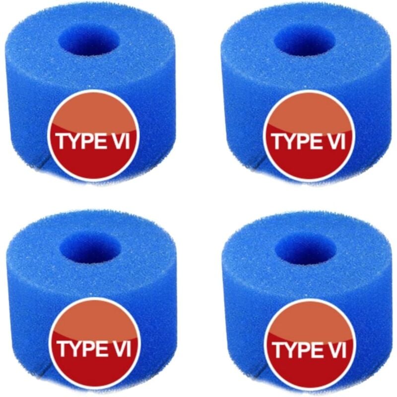 foto del prodotto rapanda confezione da 4 spugne filtranti per filtro piscina intex tipo vi riutilizzabili spugna altamente elastica per la pulizia della