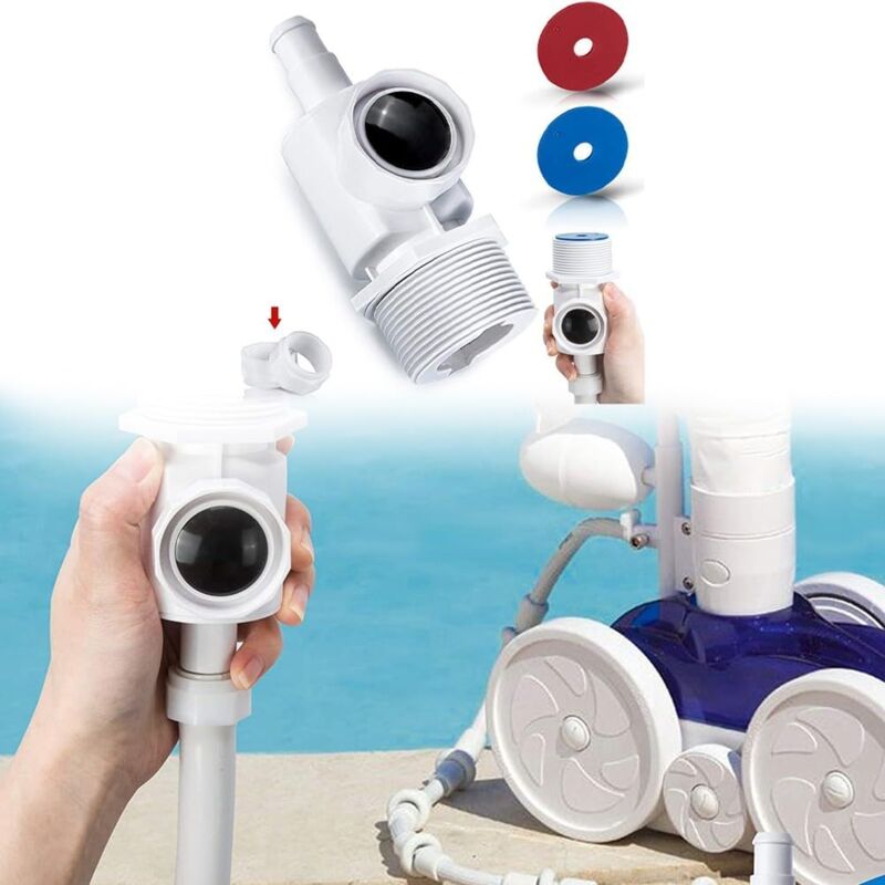 foto del prodotto rapanda connettore uwf completo per montaggio a parete per 9 100 9001 per polaris 180 280 380 480 3900 per robot pulitori per piscine zodiac pool