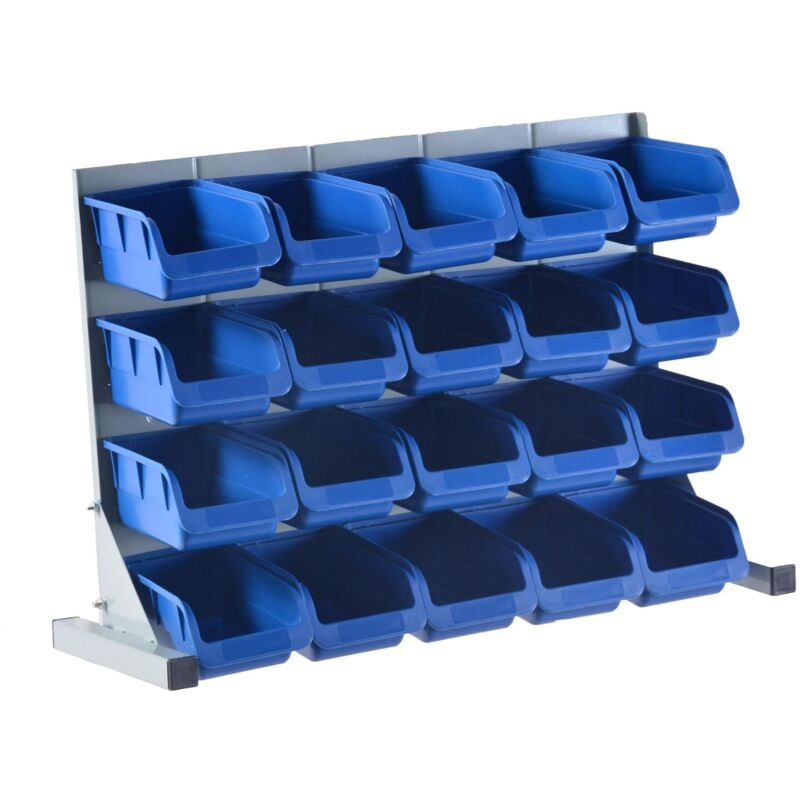 foto del prodotto rapanda contenitori di stoccaggio in plastica impilabili per magazzini industriali e garage per lo stoccaggio di parti di utensili 20