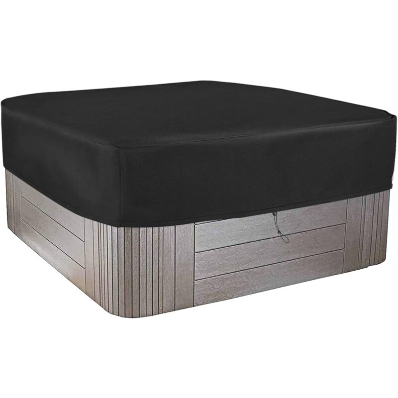 foto del prodotto rapanda copertura per vasca idromassaggio square garden impermeabile e resistente alle intemperie, in poliestere 210d con rivestimento in pvc