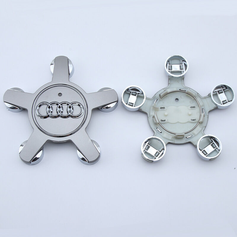 foto del prodotto rapanda coprimozzo 4f0601165 n logo ruota per audi coprimozzo da 135 mm grigio, set di 4