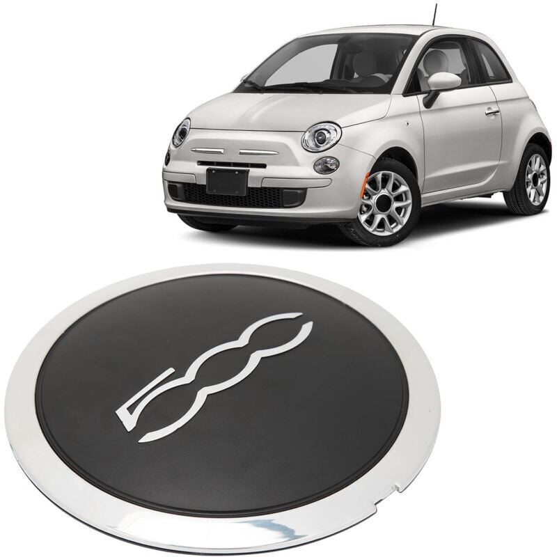 foto del prodotto rapanda coprimozzo coprimozzo con finitura cromata 68078419ac coprimozzo coprimozzo di ricambio per cerchione auto fiat 500 nero