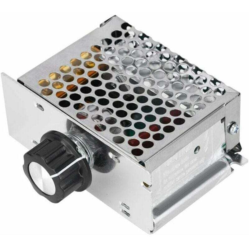 foto del prodotto rapanda - dimmer per motore 220v, regolatore di tensione ac 4000w, regolatore di velocità per dimmer motore elettrico, intervallo di tensione regolabile da 10v a 220v