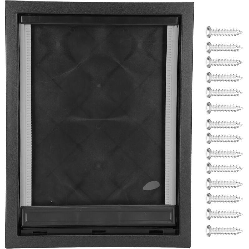 foto del prodotto rapanda gattaiola per cani di grandi dimensioni con patta magnetica trasparente e pannello di chiusura a scatto, gattaiola in pvc di alta qualit 