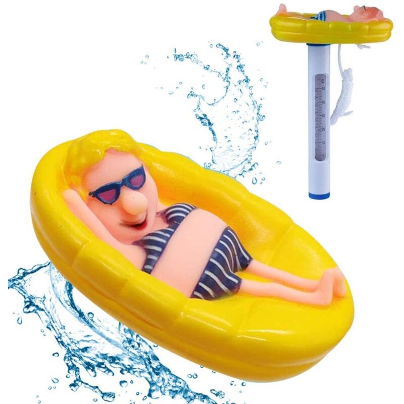 foto del prodotto rapanda grazioso termometro galleggiante da appendere alla piscina